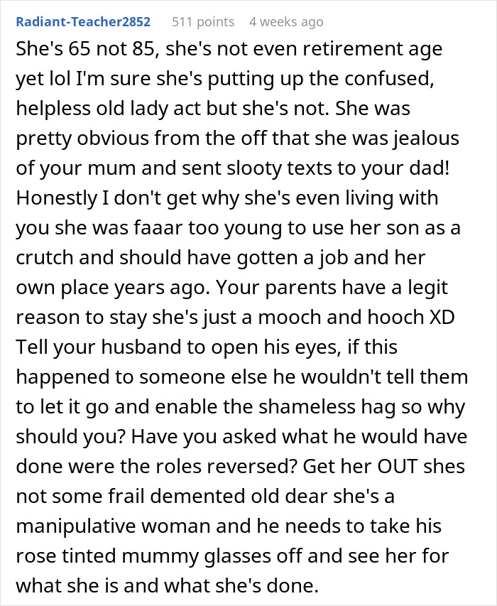 Woman’s MIL Flirts With Her Dad, Calls Cops On Him & His Wife After Her Intentions Are Exposed Woman’s MIL Flirts With Her Dad, Calls Cops On Him & His Wife After Her Intentions Are Exposed