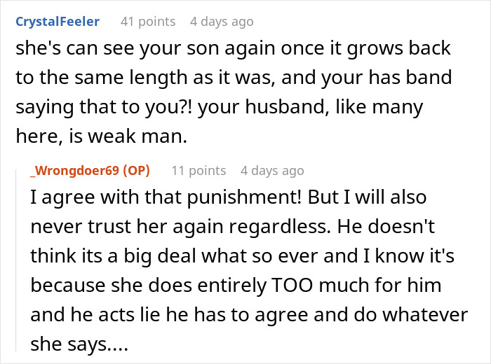 Woman Stops Talking To Her MIL After She Cuts All Of Her Son&rsquo;s Hair Off Without Permission