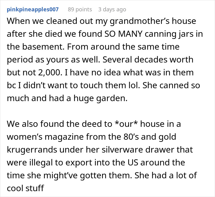 Grandpa Dutifully Hid Grandma&rsquo;s Homemade Green Beans Till They Were Posthumously Found By Grandkids