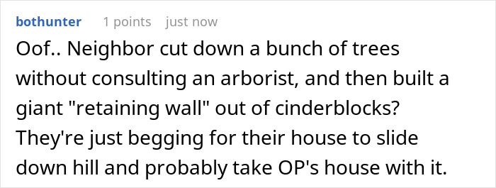 “Husband Tries To Warn Neighbors About Their Landscaping, Gets Told To Mind His Own Business” “Husband Tries To Warn Neighbors About Their Landscaping, Gets Told To Mind His Own Business”