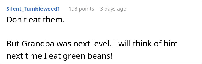 Grandpa Dutifully Hid Grandma&rsquo;s Homemade Green Beans Till They Were Posthumously Found By Grandkids