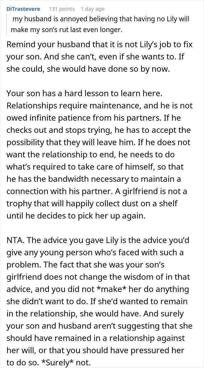 Woman Breaks Up With BF Of 3 Years After His Mom Tells Her He’s Not Gonna Change, Drama Ensues Woman Breaks Up With BF Of 3 Years After His Mom Tells Her He’s Not Gonna Change, Drama Ensues