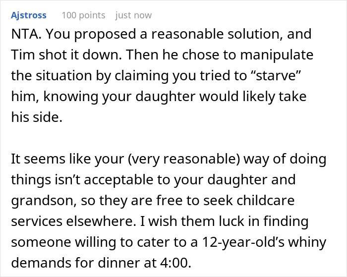 Grandma Refuses To Be Rushed By Her Grandkids To Make Dinner, Mom Says She’s A Jerk For It Grandma Refuses To Be Rushed By Her Grandkids To Make Dinner, Mom Says She’s A Jerk For It