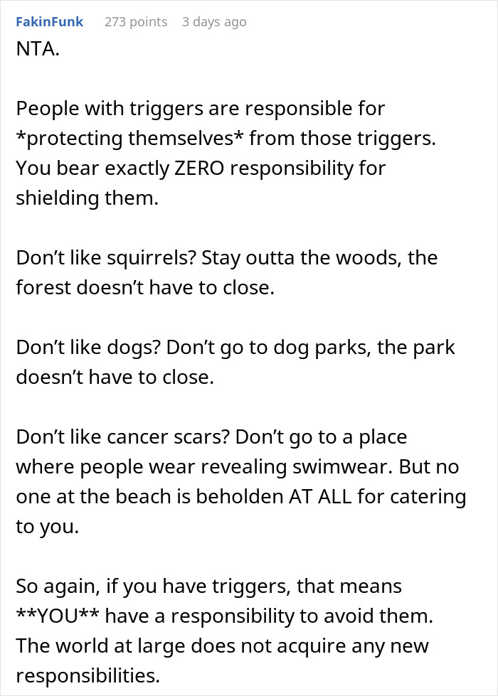 Woman Refuses To Cover Her Scar After It Triggers Her Friend At The Beach, Drama Ensues Woman Refuses To Cover Her Scar After It Triggers Her Friend At The Beach, Drama Ensues