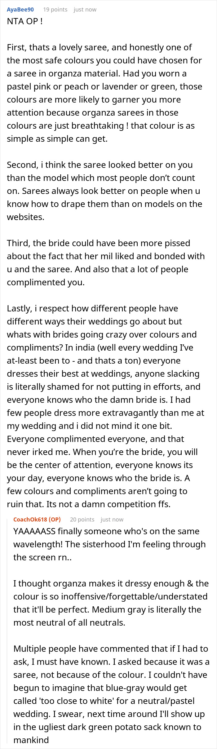 Wedding Guest Gets Bashed By The Bride For Allegedly Trying To 'Upstage' Her With Her Outfit Wedding Guest Gets Bashed By The Bride For Allegedly Trying To 'Upstage' Her With Her Outfit