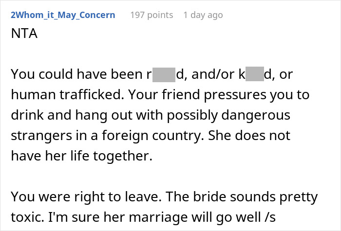 Woman Leaves Bachelorette Party Early, As She Feels Unsafe, Soon Her Suspicions Are Proved Right Woman Leaves Bachelorette Party Early, As She Feels Unsafe, Soon Her Suspicions Are Proved Right