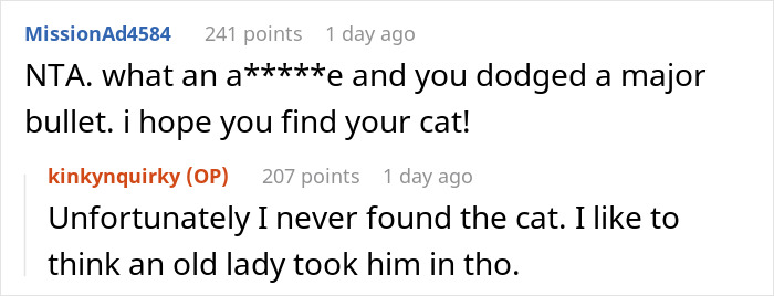 &ldquo;[Am I The Jerk] For Calling Off My $40K Wedding Because My Fianc&eacute; Dropped My Cat Off Somewhere?&rdquo;