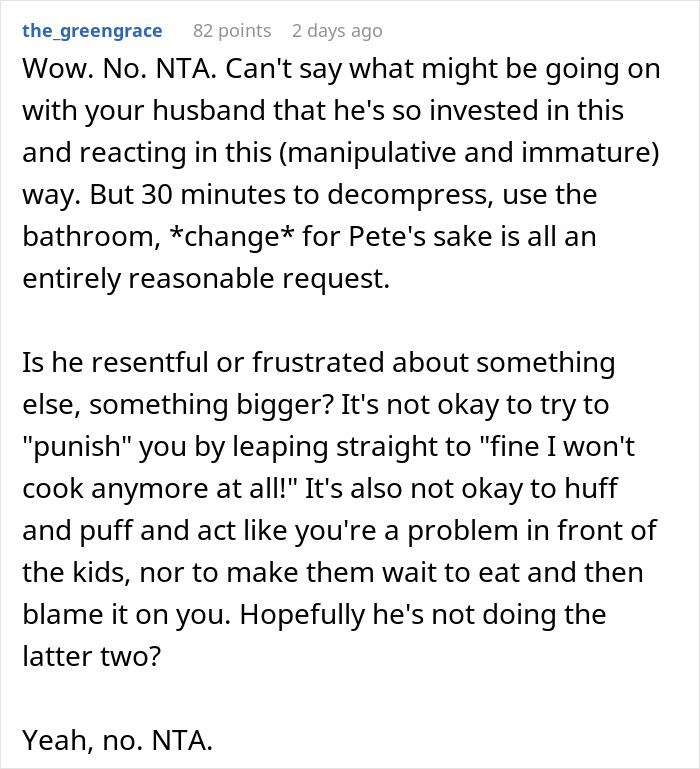 Wife Is Sick And Tired Of Husband Serving Dinner As Soon As She Walks Through The Door Wife Is Sick And Tired Of Husband Serving Dinner As Soon As She Walks Through The Door
