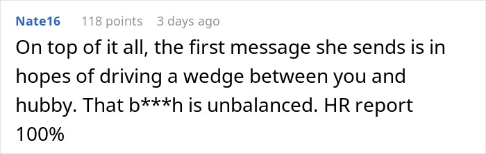 "Do You Have A Crush On My Husband?": Coworker Crosses Major Boundary, Regrets It