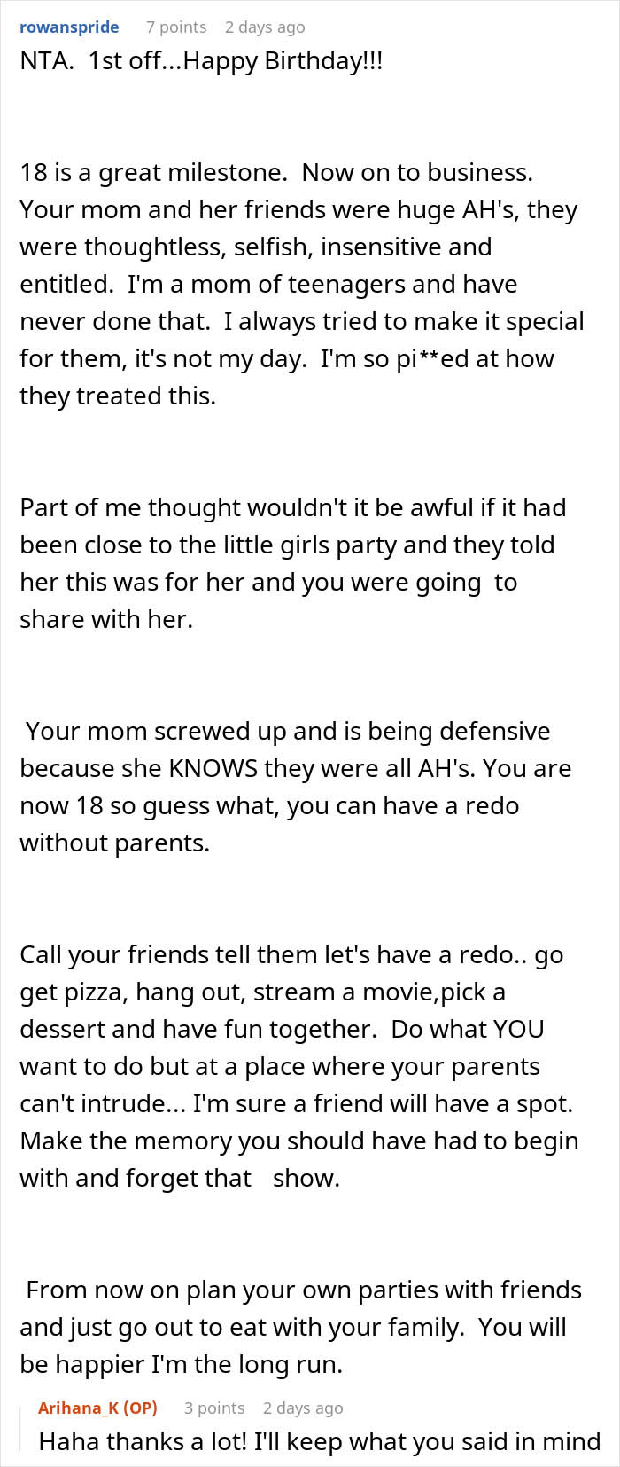 B-Day Girl Asks Mom Not To Invite Her Own Friends, She Does It Anyway And Ruins The Party B-Day Girl Asks Mom Not To Invite Her Own Friends, She Does It Anyway And Ruins The Party