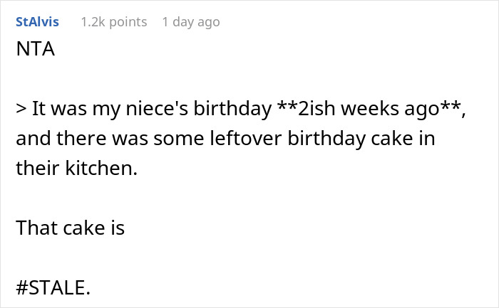 Woman Is In Disbelief After Sister Asks Her To Chip In For The Cake That Her Daughter Ate 2 Pieces Of Woman Is In Disbelief After Sister Asks Her To Chip In For The Cake That Her Daughter Ate 2 Pieces Of