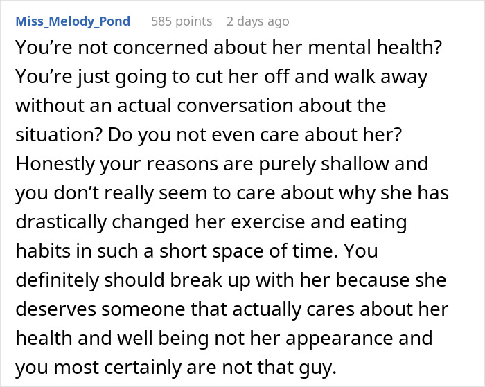 Man Debates Breaking Up: &ldquo;The Thin Girl I Was Attracted To Was Replaced By An Insatiable Blob&rdquo;