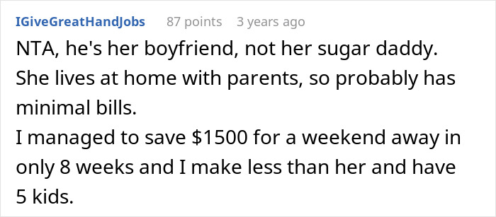 Guy Refuses To Pay For GF Of 5 Years And Goes On Vacation Without Her, Doesn’t Get Why She’s Mad Guy Refuses To Pay For GF Of 5 Years And Goes On Vacation Without Her, Doesn’t Get Why She’s Mad