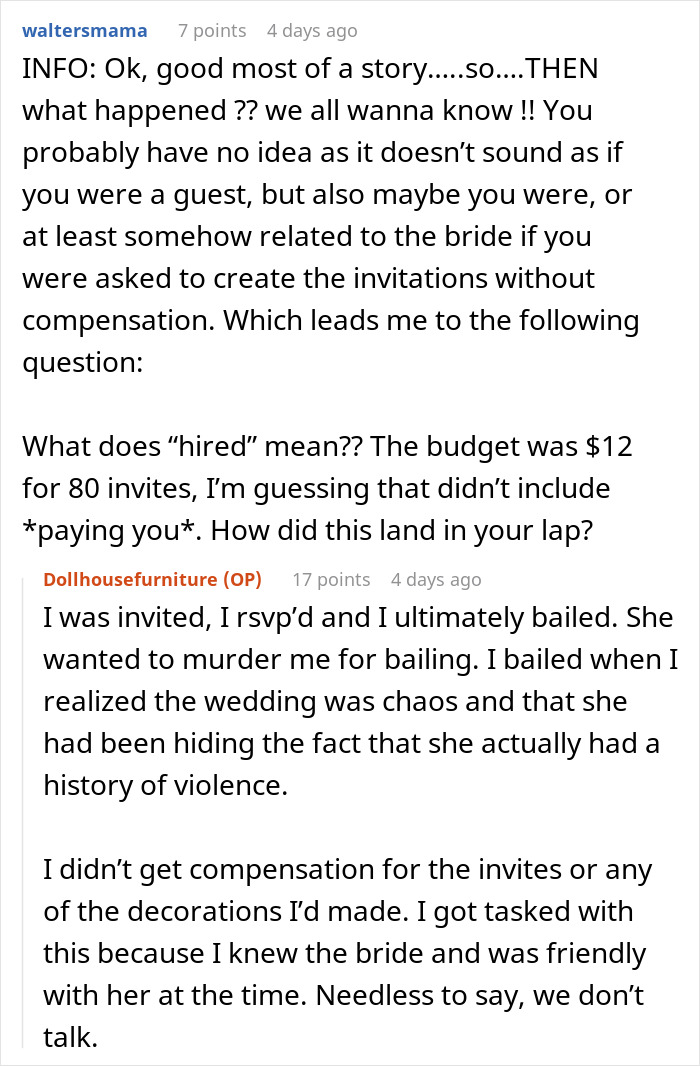 Woman Shares Bride-From-Hell&rsquo;s Wedding Invitations That Made Her Bail On The Event Altogether