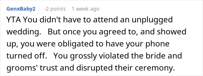 Bride Berates BFF For Answering An Emergency Call At Her ‘Unplugged Wedding’ Bride Berates BFF For Answering An Emergency Call At Her ‘Unplugged Wedding’