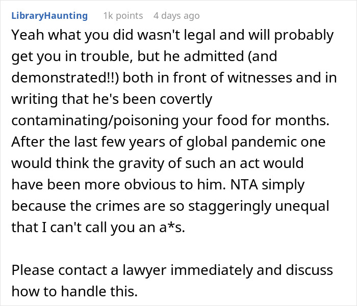 Roommate Messes With Guy's Food, Finds His Stuff In The Trash