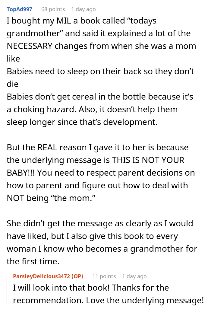 Woman Dumbfounded After Realizing MIL Thinks Her New Baby Is For Her