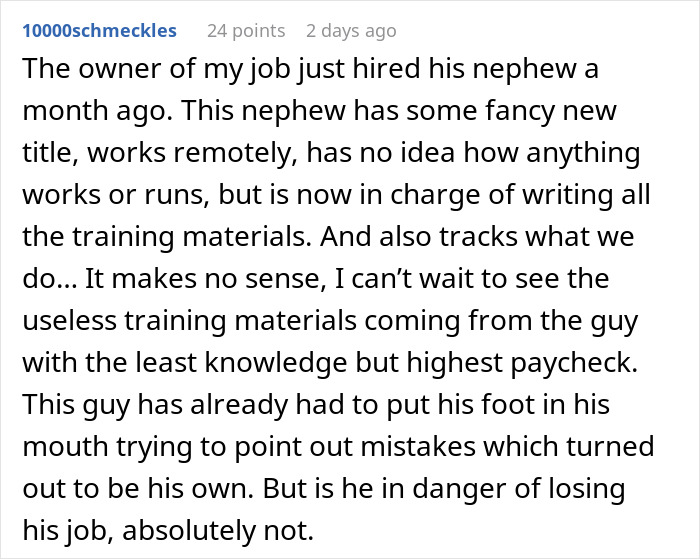 Person Reveals Interview Secrets To Applicant, Making Sure Candidate With Unfair Advantage Loses