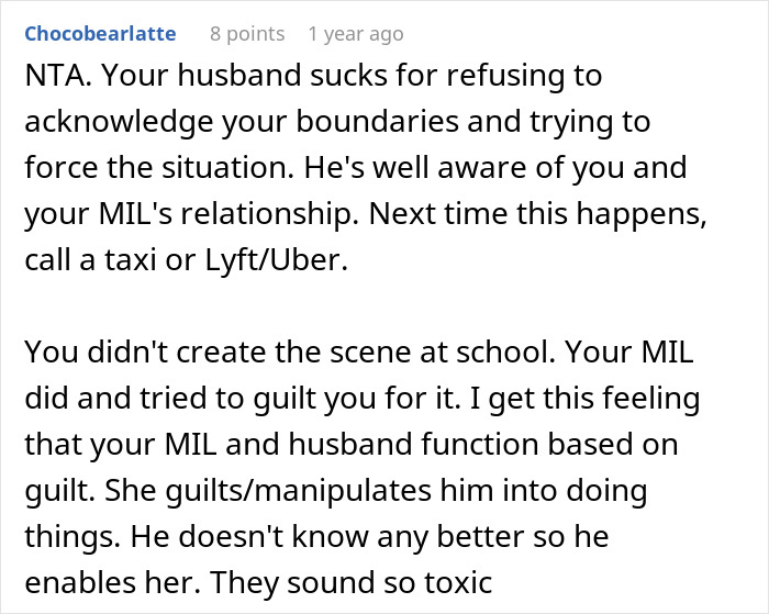 Woman Refuses To Downplay Her Boundary And Leaves MIL In A Parking Lot, Asks If She Was Wrong