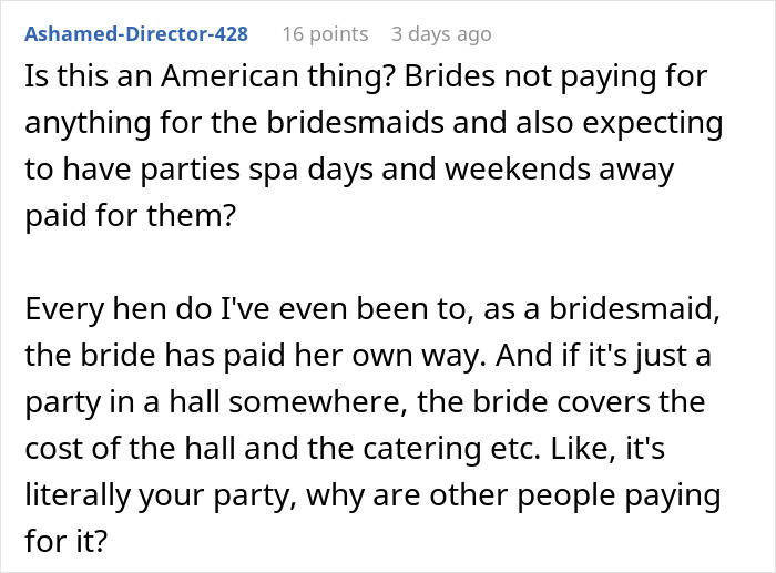 &ldquo;Is It Too Much To Expect A Little Spoiling?&rdquo;: Bride Upset After Covering Bachelorette Costs