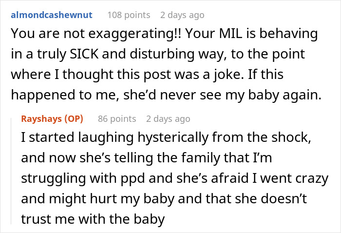 Woman Snatches Baby Away From MIL Who Tried To Breastfeed Him While She Was Showering