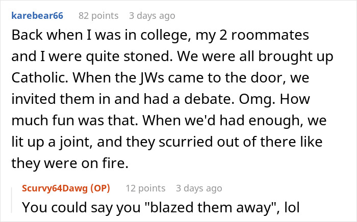 Man Comes Up With A Clever Way To Get Rid Of Jehovah's Witnesses After His Black Cat Comes Up Man Comes Up With A Clever Way To Get Rid Of Jehovah's Witnesses After His Black Cat Comes Up
