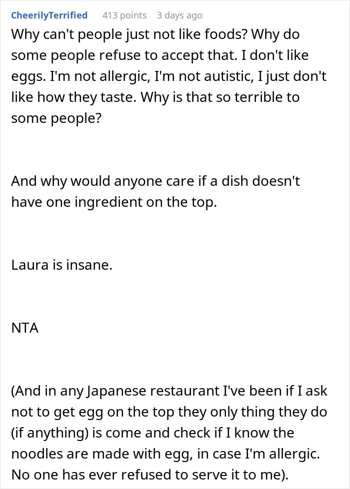 Man Is Done With Future SIL Mocking His GF&rsquo;s Eating Habits, Asks Her To Leave Family Dinner