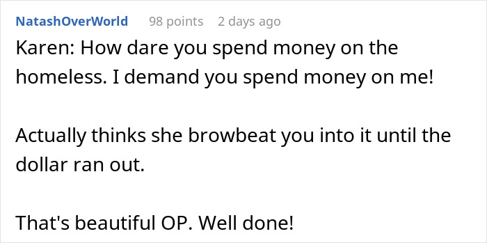 “I Need Police Here”: Karen Throws A Fit Over Homeless Man Buying Food, Gets Taught A Lesson “I Need Police Here”: Karen Throws A Fit Over Homeless Man Buying Food, Gets Taught A Lesson