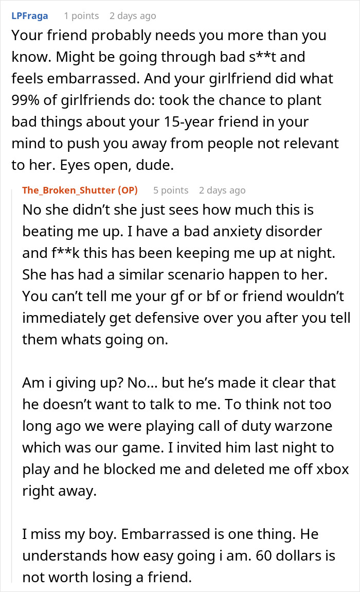 Guy Blocks Best Friend Of 15 Years Over $60 Concert Mishap: &ldquo;He Was Sorry&rdquo;