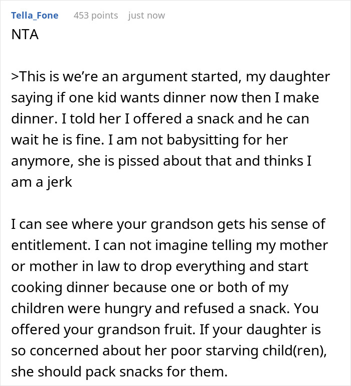 Grandma Refuses To Be Rushed By Her Grandkids To Make Dinner, Mom Says She’s A Jerk For It Grandma Refuses To Be Rushed By Her Grandkids To Make Dinner, Mom Says She’s A Jerk For It