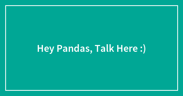 Hey Pandas, Talk Here :)