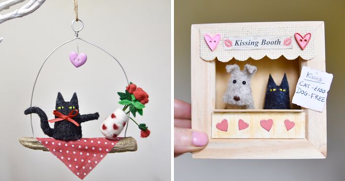 My Miniature Hand-Stitched Cats For Valentine’s Day (24 Pics)