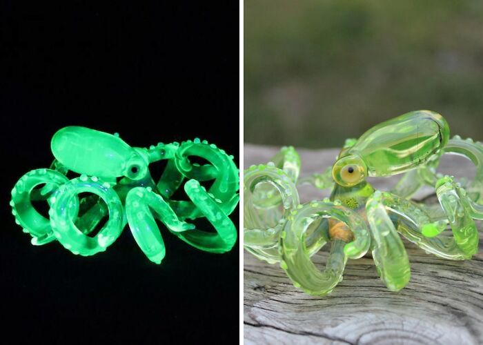 I Made Figurines Out Of Uranium Glass (24 Pics)