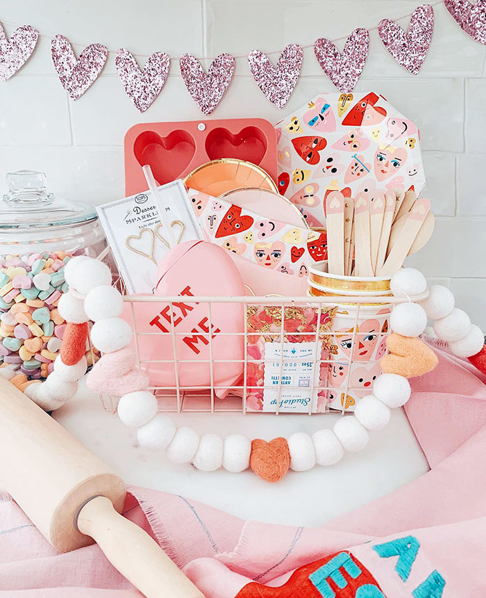 Sprinkling A Little Valentine's Decor In The Kitchen Today