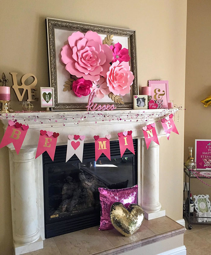 My Valentine's Mantel