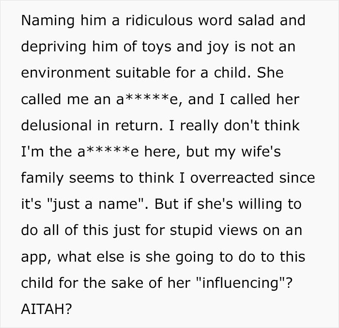Dad Stages Intervention For "Delusional" Influencer Daughter Over Grandson's "Awful" Name Dad Stages Intervention For "Delusional" Influencer Daughter Over Grandson's "Awful" Name