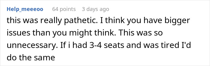 &ldquo;I Couldn&rsquo;t Believe The Temerity Of It&rdquo;: Guy Takes Revenge On Selfish Passenger
