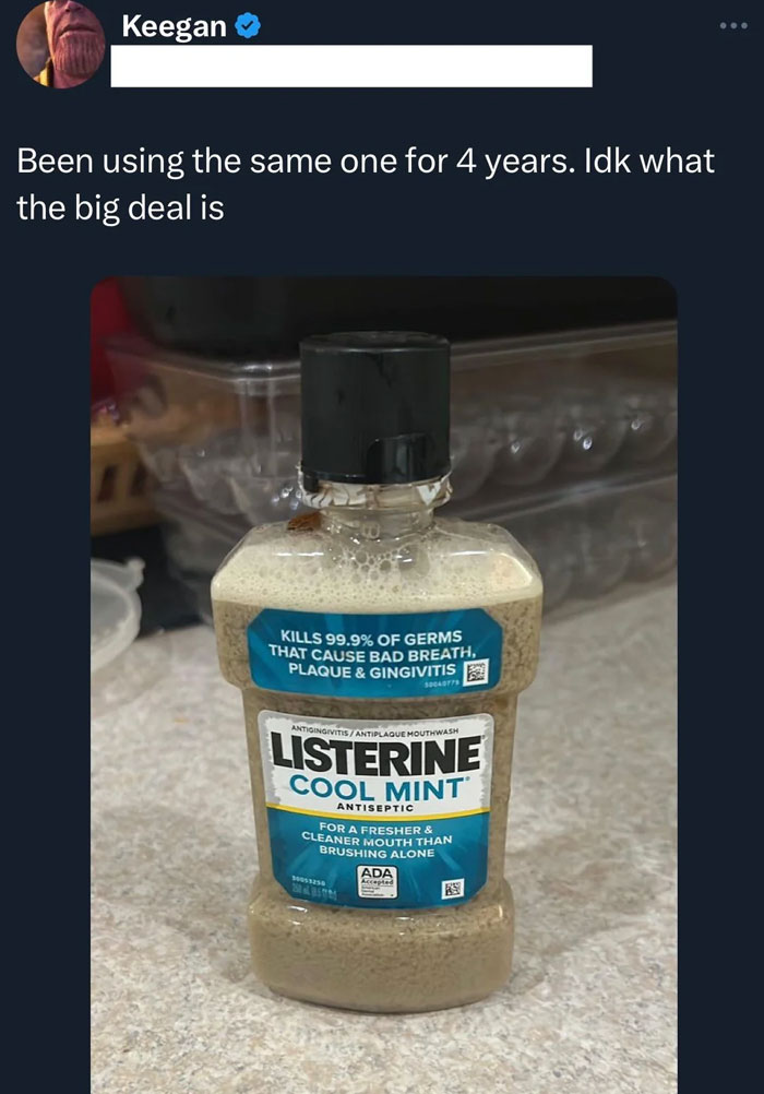 Reusing Listerine