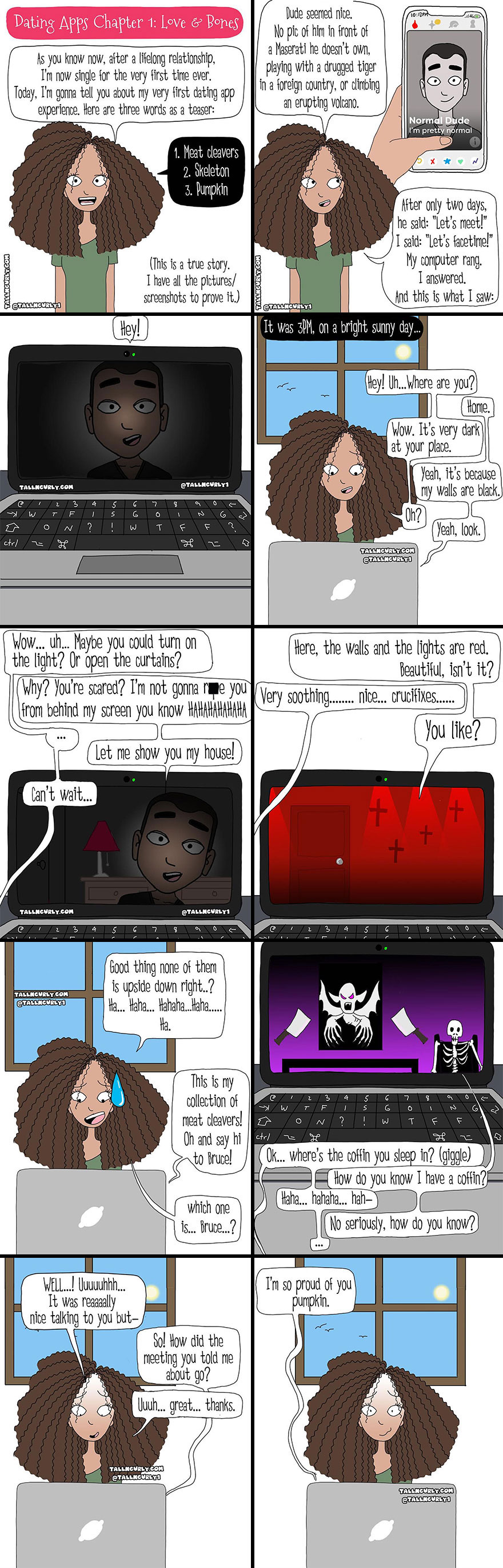 Tall N Curly Comic (New Pics)