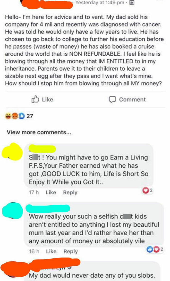 This Entitled Human Being