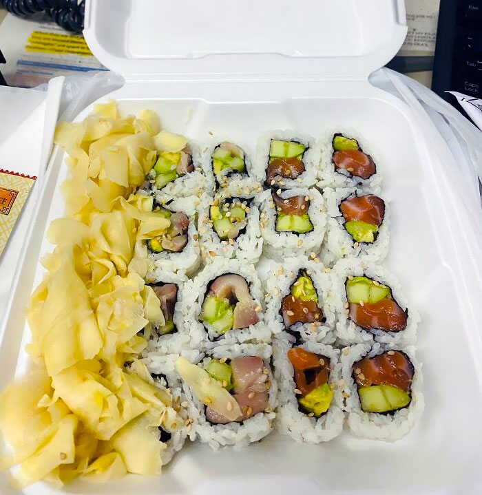 I Asked For Extra Ginger To Replace The Wasabi And This Is What I Got