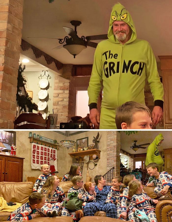 Grandpa Never Disappoints. He Even Stuffed His Belly