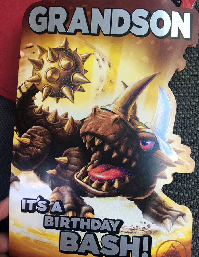 This Is The Card My Grandmother Sent My Husband. He's 27