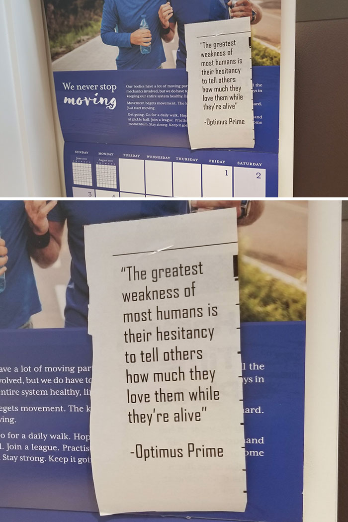 Found This Inspirational Quote On My Grandma's Calendar. She Has No Idea Who The Author Is. She Just Liked The Quote