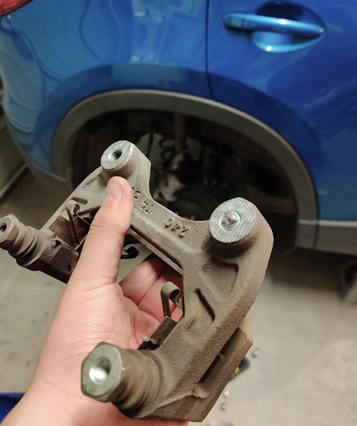 Decided To Change The Brakes Myself To Save Money. Work Is 45 Km Away