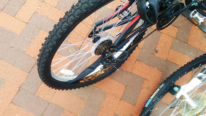 I'm Assuming It's Those Cheap Walmart Tires From Down The Street