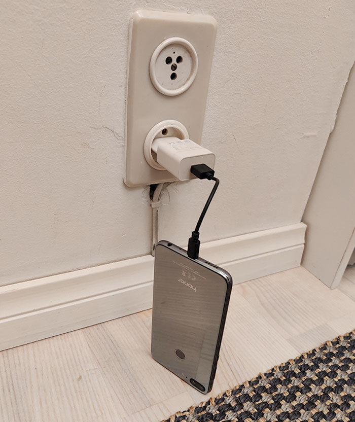 We Have Plenty Of Charging Cables And My Mom Has Decided To Use This One