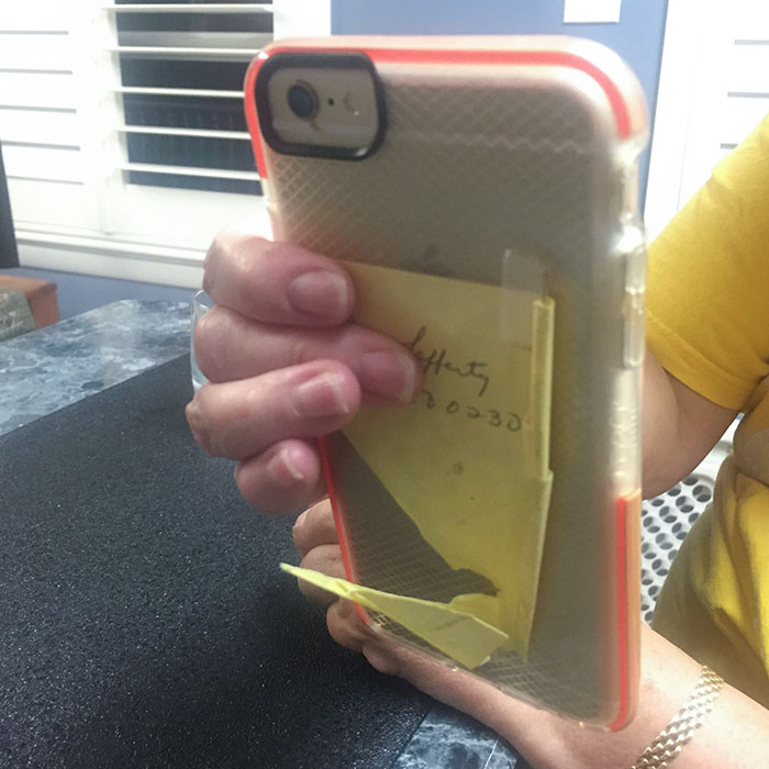 Me: "Mom, What Is That On Your iPhone?", My Mom: "Oh, I Needed To Remember My Friend's Phone Number"