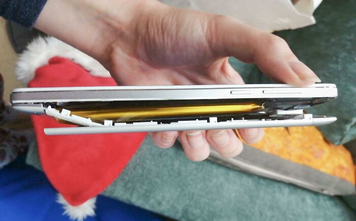 This Phone My Dad Left On Charge For 4 Months