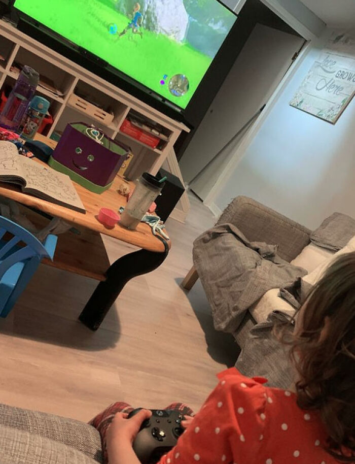 Sometimes, When I Need To Get Work Done, I Give My Daughter A Dead Controller And Put On A YouTube Video For Her To "Play". Parent Hack